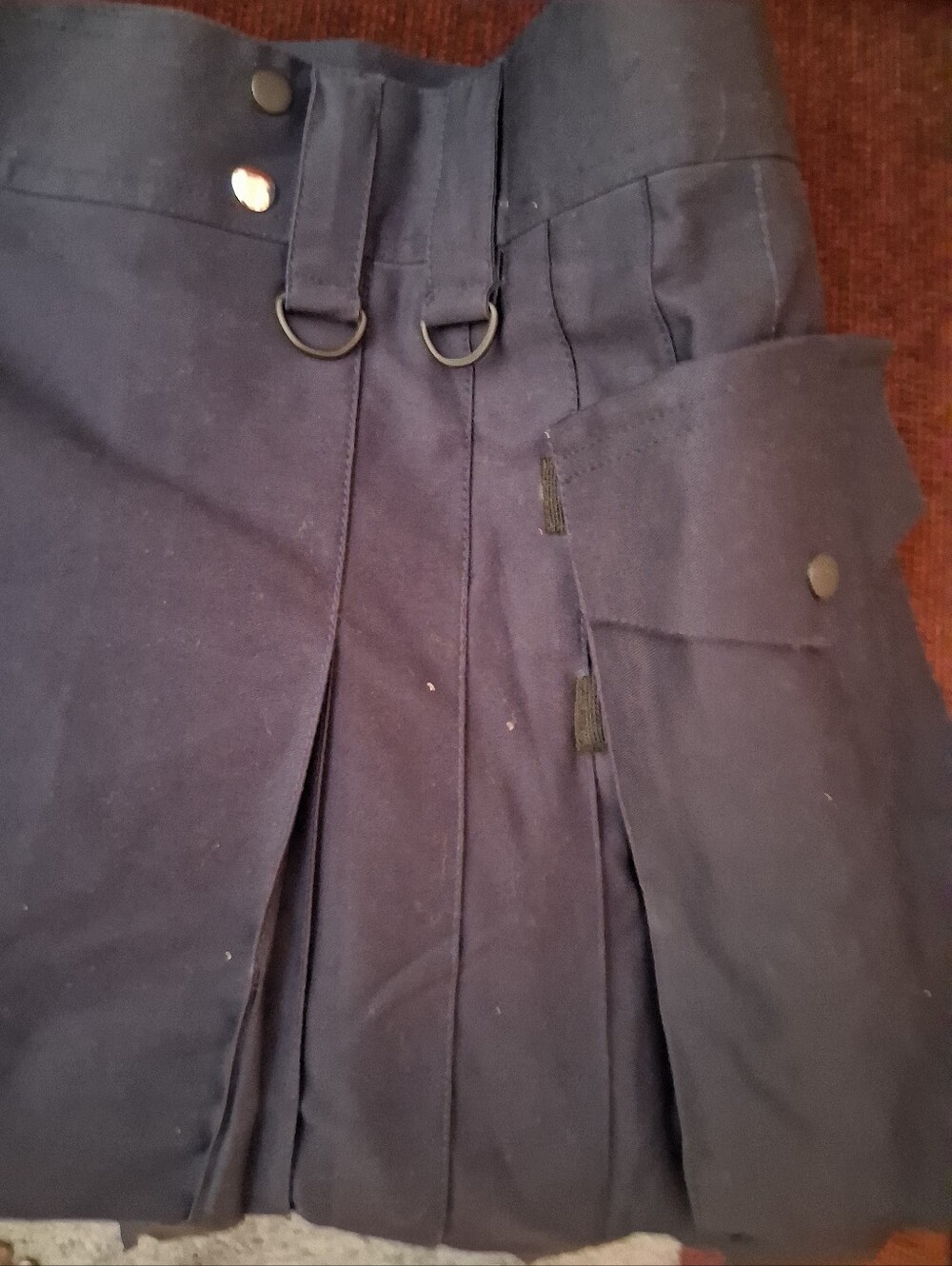 Kilted bros Mens navy blue utility kilt ,  Heavy Duty, Durable, sz 50 Exc Cond - Picture 5 of 9